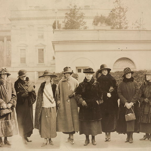 New England members of the National Woman’s Party lobbying in Washington, D.C.