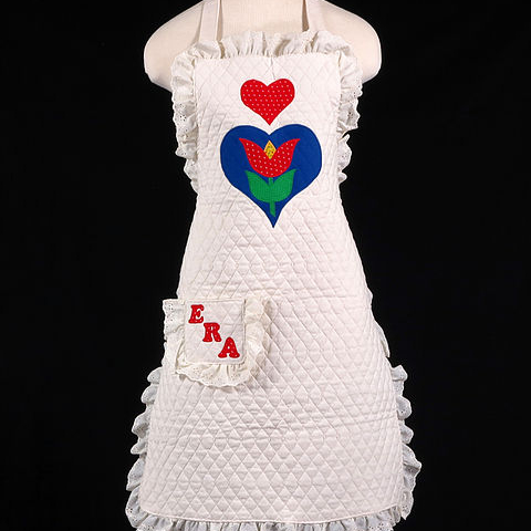 An apron given to First Lady Betty Ford in support of the Equal Rights Amendment.