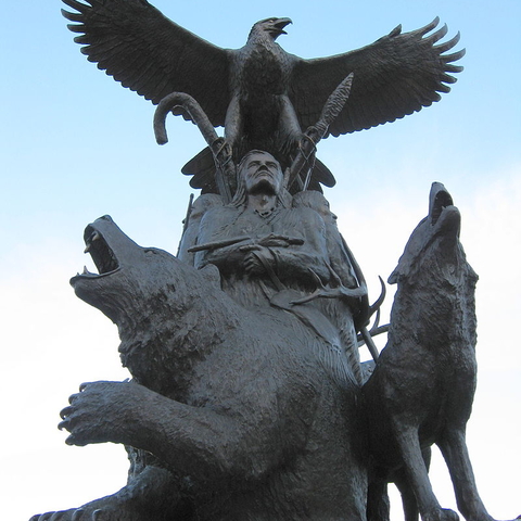 Monument to aboriginal war veterans.