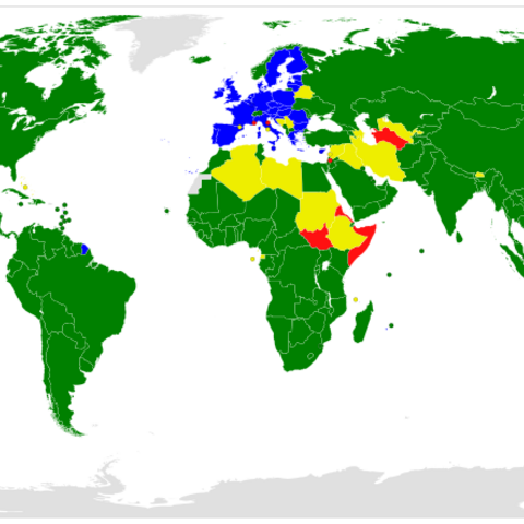 Map of WTO Nations.
