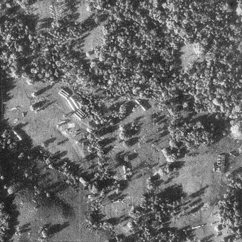 This photograph shows the location of Soviet missiles and their maintenance sites in Cuba.