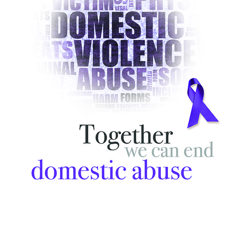The armed forces designed this poster to bring attention to domestic abuse.