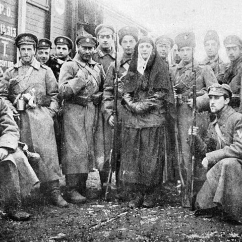 Anti-Bolshevik Volunteer Army in South Russia in January 1918.