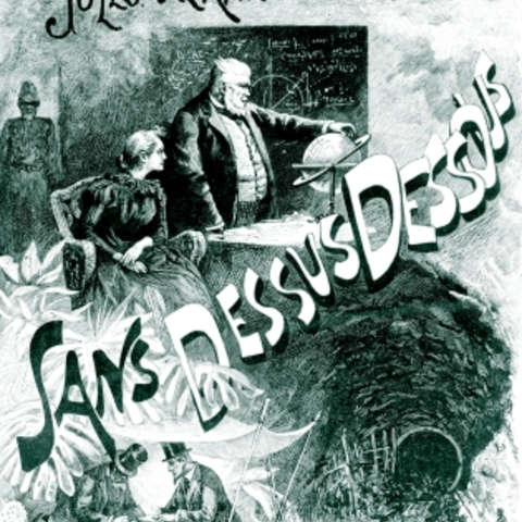 An illustration from Jules Verne's novel.