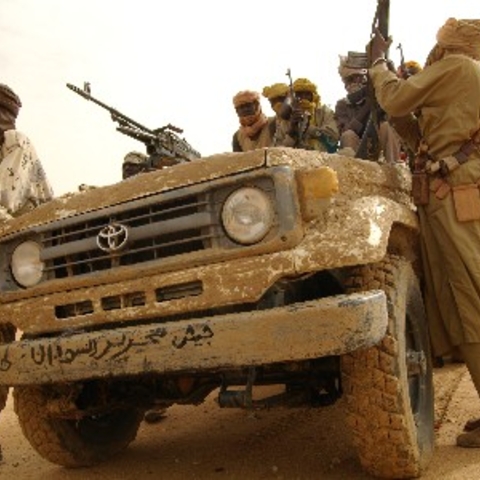 Members of the Sudan Liberation Movement in Darfur.