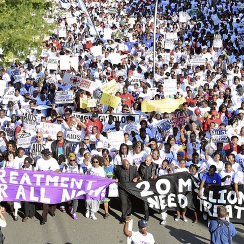 Treatment Action Campaign marchers.