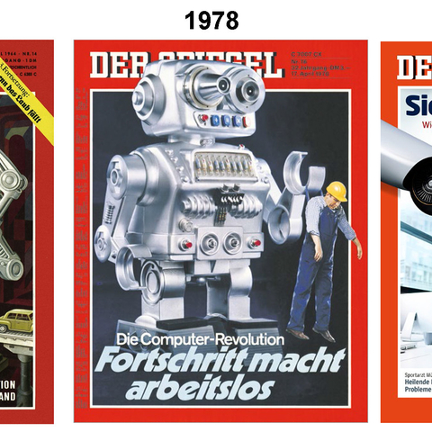 The front pages of Der Spiegel reveal fears of automation.