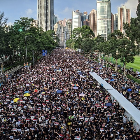 Over one million people participated in anti-extradition protests in Hong Kong in June 2019.