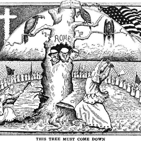 An illustration in The Ku Klux Klan in Prophecy.