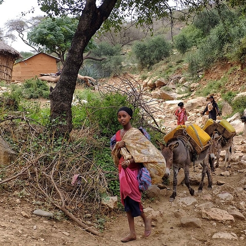 Oromo villagers.