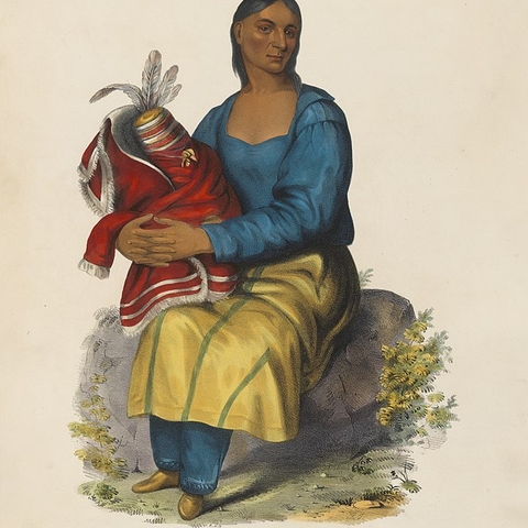 A depiction of an Ojibwe widow.