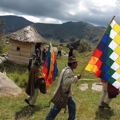 A traditional Aymara ceremony.