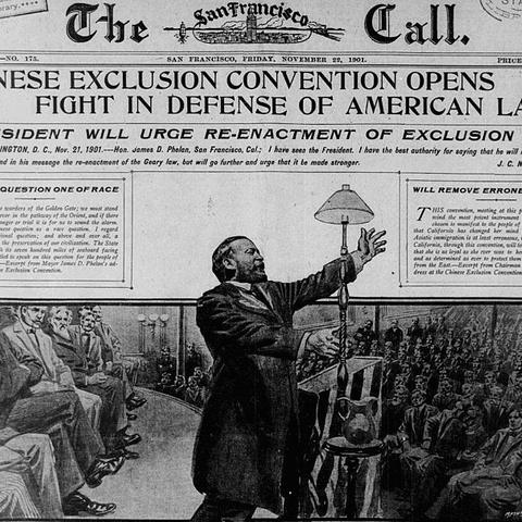 Front page of The San Francisco Call from November 20, 1901.