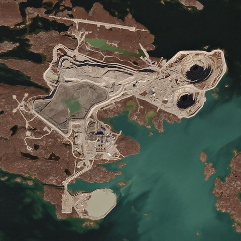 The Diavik Diamond Mine in Canada's Northwest Territories.