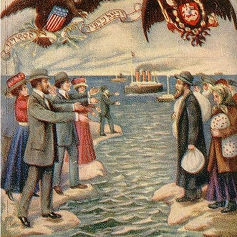 A Rosh Hashanah greeting card from the early twentieth century.