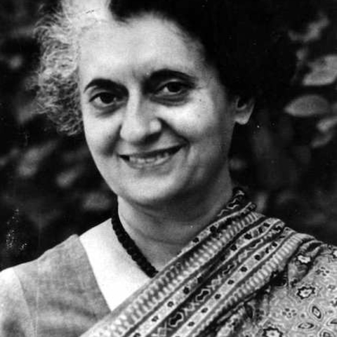 Indira Gandhi.