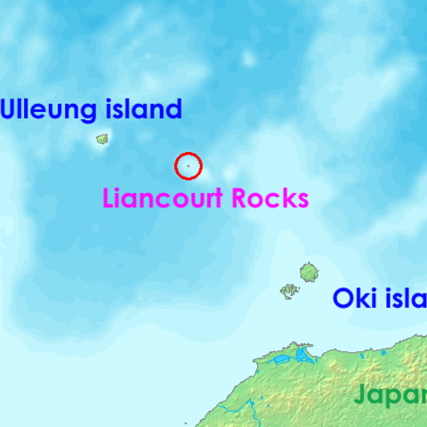 Location of the Liancourt Rocks.
