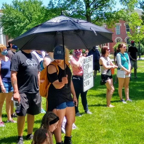 A Black Lives Matter rally in Medina in 2020.