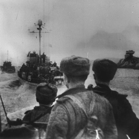 A crew from the Red Army's Northern Fleet.