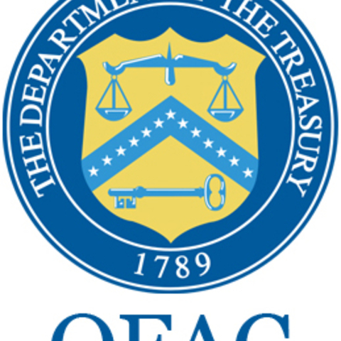 The logo of the U.S. Treasury Department’s Office of Foreign Assets Control.