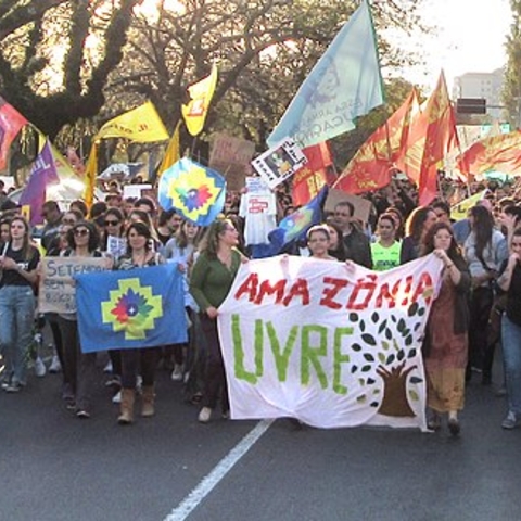 Crowds in Porto Alegre, Brazil, on August 24, 2019.