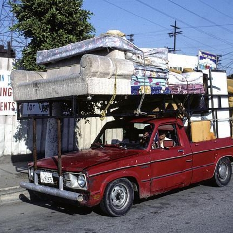 Californians recycling household items in 1996.
