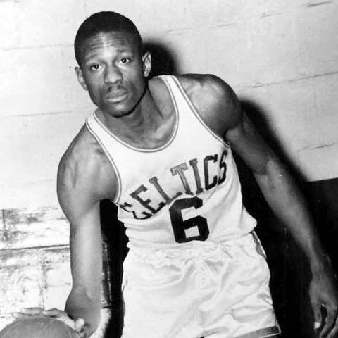 Bill Russell during his first years with the Celtics franchise.