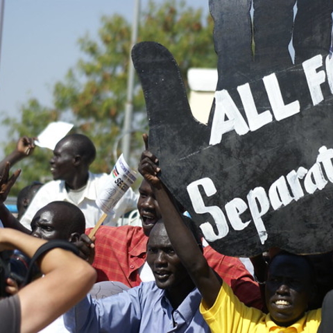 Pro-separation demonstrators in 2011.