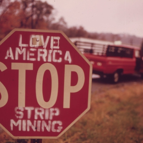 A stop sign in Southeastern Ohio.