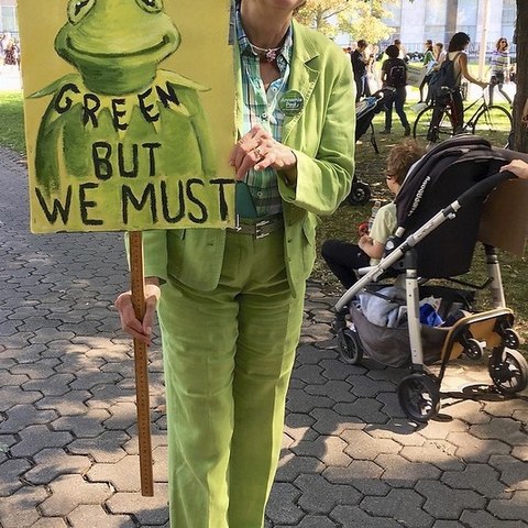 A 2019 Global Climate Strike participant in Toronto.