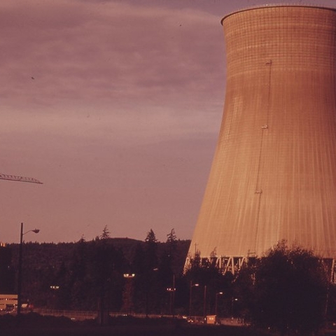The Trojan Nuclear Plant at Ranier on the Columbia River.