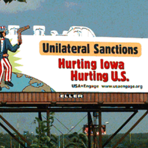A 1999 USA*Engage sponsored billboard.