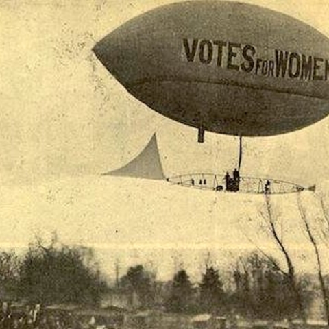 The Women’s Freedom League intended to airdrop promotion pamphlets.