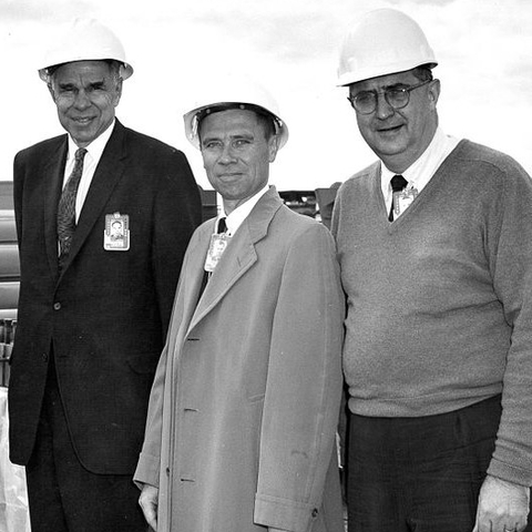 Glenn Seaborg (left) attends Operation Plumbbob.