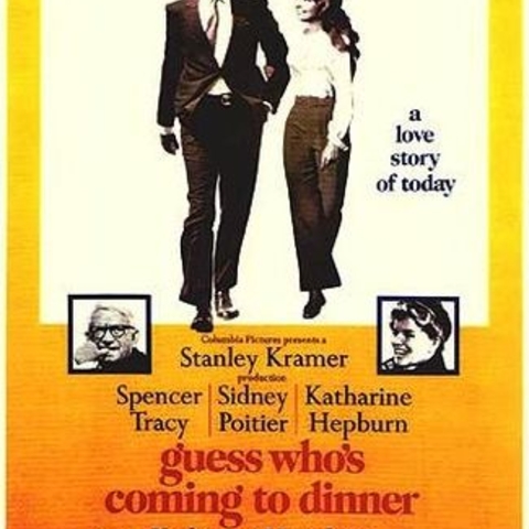 The movie poster for the 1967 film Guess Who’s Coming To Dinner.