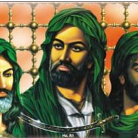 This image depicts Ali, a Jesus-like figure in Alawite theology.