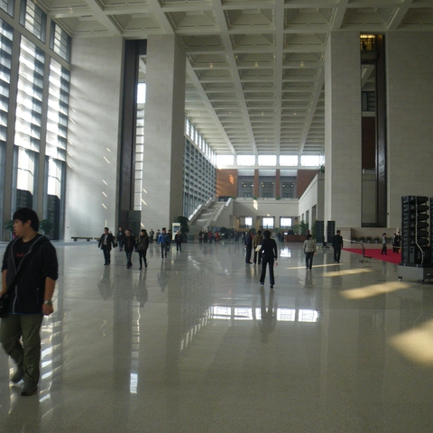 Grand entranceway of the renovated National Museum of China.