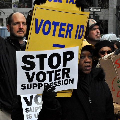 Occupy Wall Street and members of the NAACP at a 2011 protest in New York.