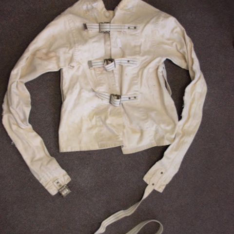 A straitjacket from Eastern Oregon State Hospital in Pendleton.