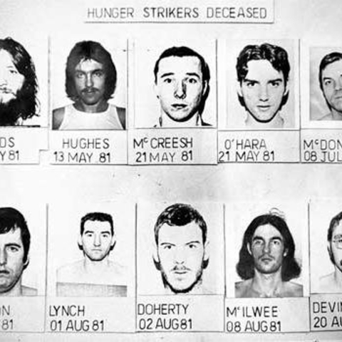 The ten republican prisoners who fasted to death in 1981.