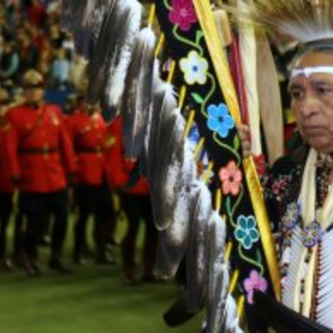 An Aboriginal leader at the 13th Annual Canadian Aboriginal Festival in 2006.