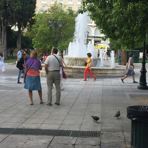 Syntagama Square in Athens.