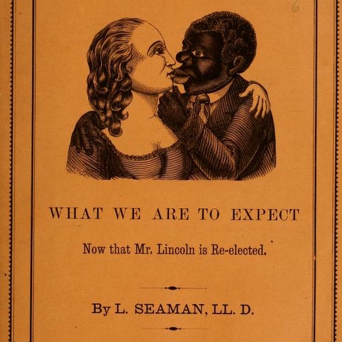 An inflammatory pamphlet from 1865 discussing the neologism 'miscegenation.'