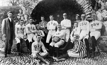 Photo from 1890 of the first OSU football team