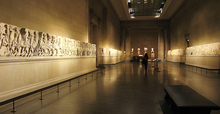 The so-called "Elgin Marbles," on display in the British Museum